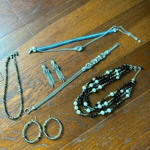 WHITE HOUSE BLACK MARKET 6 piece LOT of JEWELRY Combo of Necklace & Earrings EUC